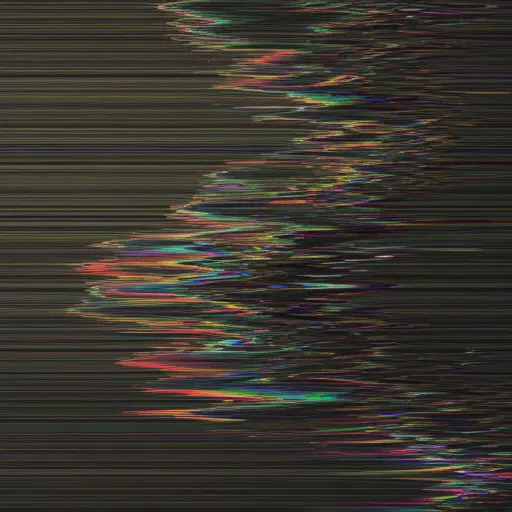 Glitch art distortion