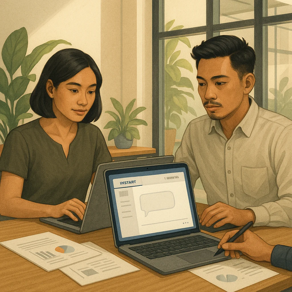 Ilustrasi GPT-5.1 Instant dan Thinking di ChatGPT untuk kerja dan bisnis modern